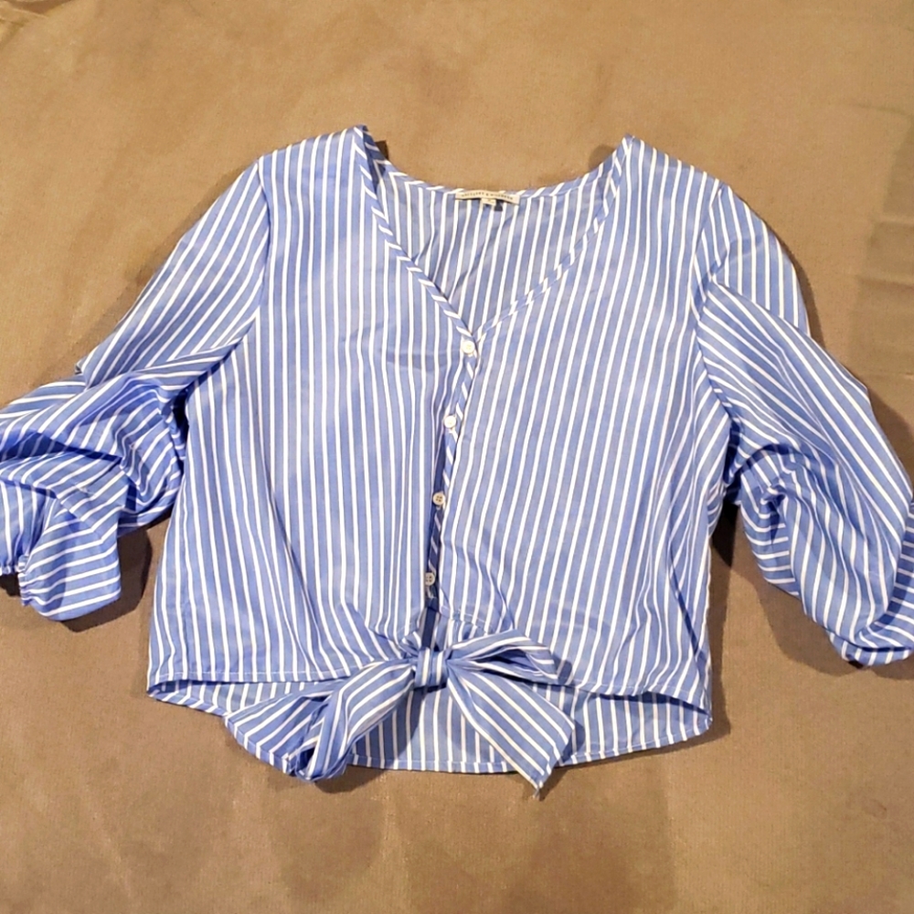 5 for $40💕$10 Casual Striped Crop Top